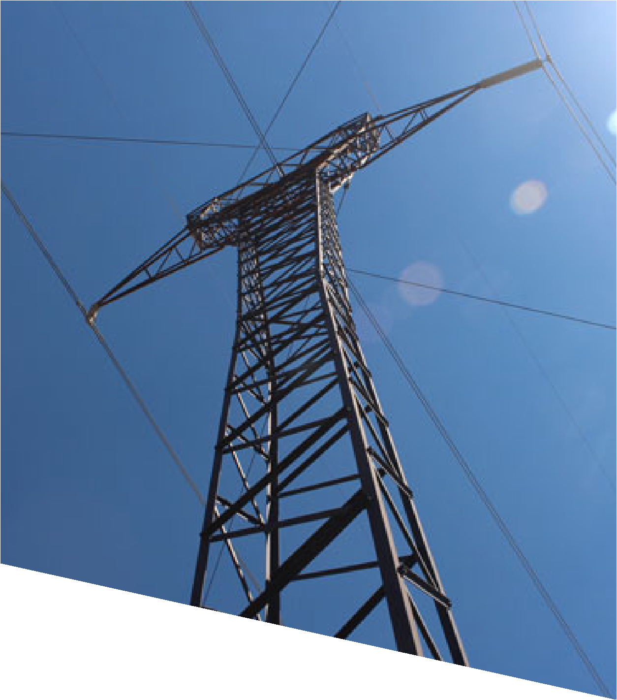 Power line tower